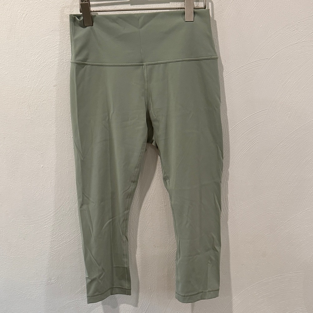 lululemon athletica High rise crop Green Leggings